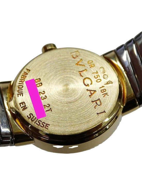 Bvlgari Watch Tobogas Diamond Quartz Stainless SS L Bangle Round Polished